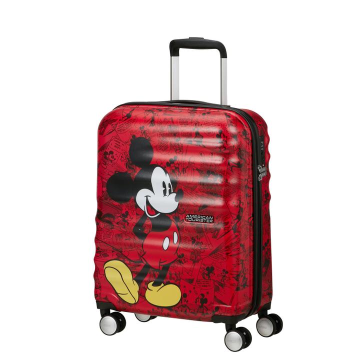 Daniel Ray American Tourister Wavebreaker Disney Spinner 55/20 TSA Mickey Comics Red