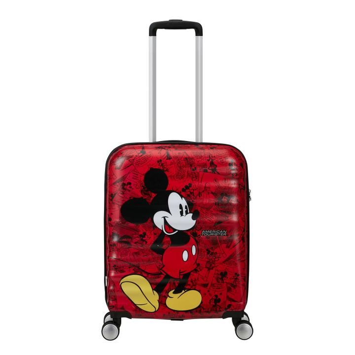 daniel ray American Tourister Wavebreaker Disney Spinner 55/20 TSA mickey comics red