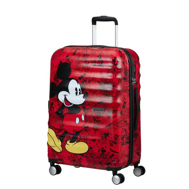 Daniel Ray American Tourister Wavebreaker Disney Spinner 67/24 TSA Mickey Comics Red