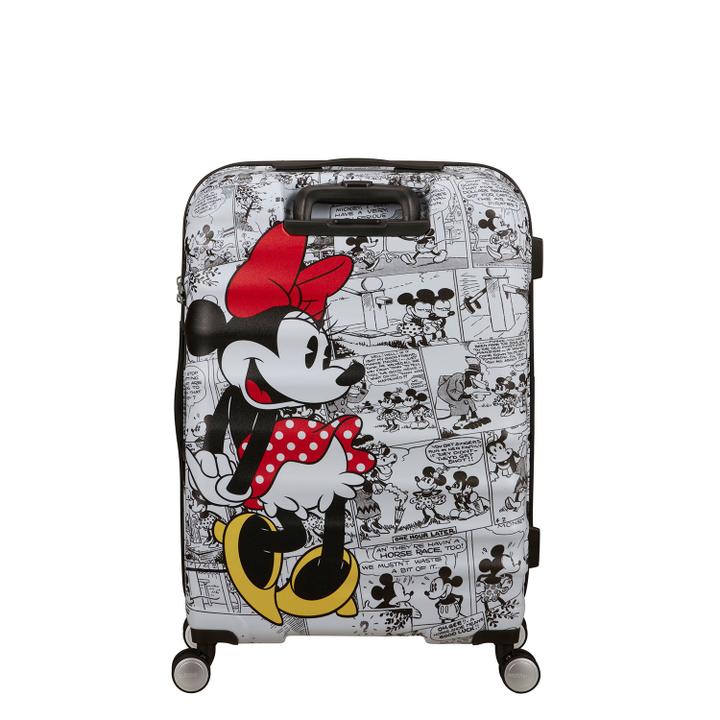Daniel Ray American Tourister Wavebreaker Disney Spinner 67/24 TSA Minnie Comics White