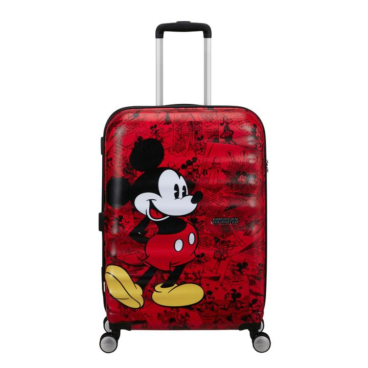 daniel ray American Tourister Wavebreaker Disney Spinner 67/24 TSA mickey comics red
