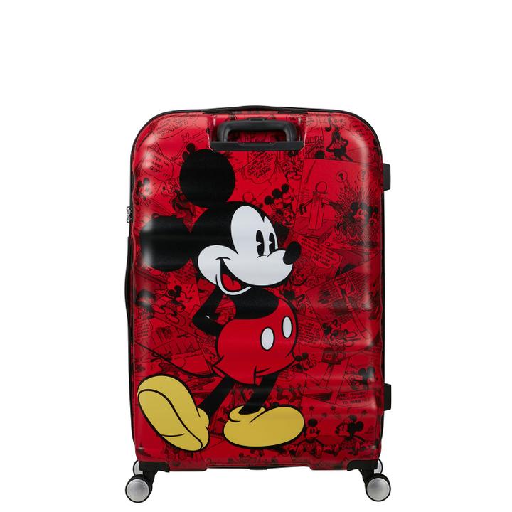 Daniel Ray American Tourister Wavebreaker Disney Spinner 77/28 TSA Mickey Comics Red