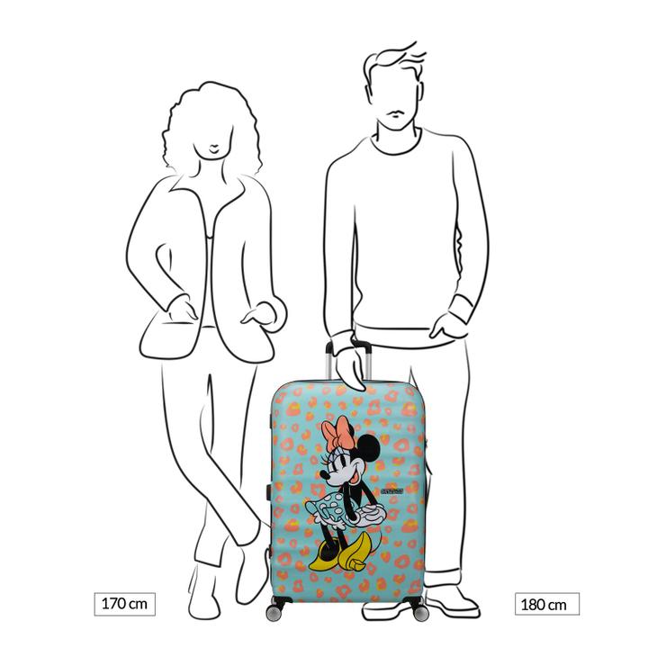 Daniel Ray American Tourister Wavebreaker Disney Spinner 77/28 TSA Minnie Pastel Dots