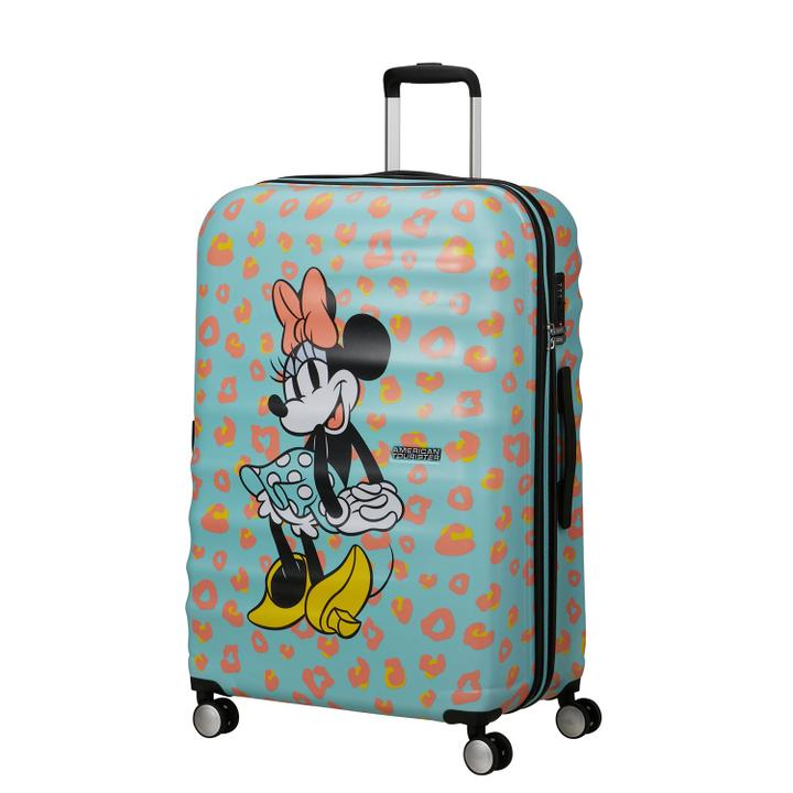 Daniel Ray American Tourister Wavebreaker Disney Spinner 77/28 TSA Minnie Pastel Dots