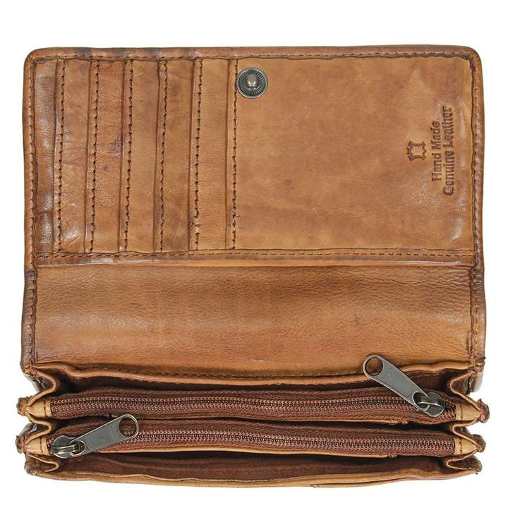 Daniel Ray Bear Design Cow Lavato Dames Portemonnee 12cc Cognac