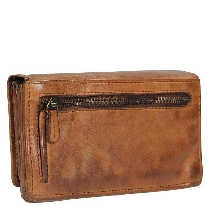 Daniel Ray Bear Design Cow Lavato Dames Portemonnee 12cc Cognac