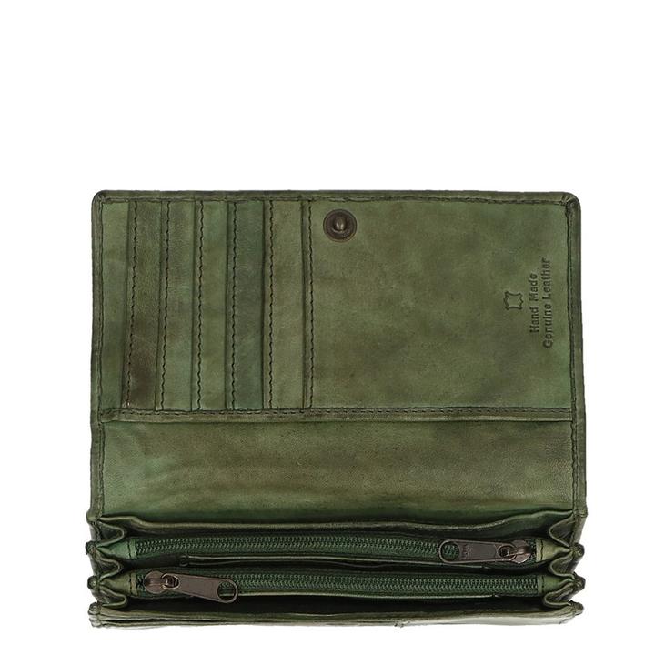 Daniel Ray Bear Design Cow Lavato Dames Portemonnee 12cc Olive Green