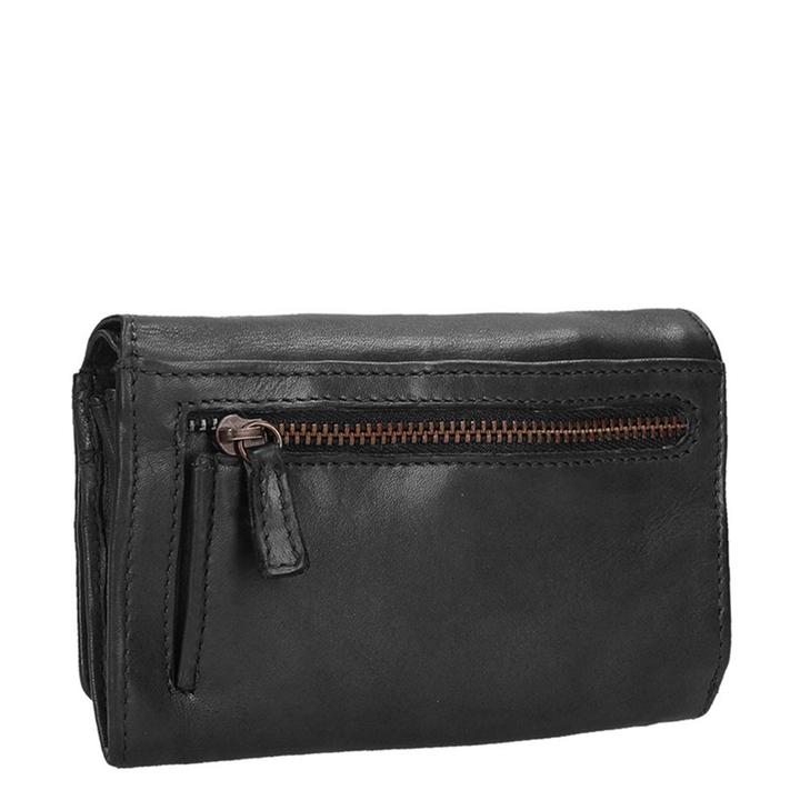 Daniel Ray Bear Design Cow Lavato Portemonnee Black