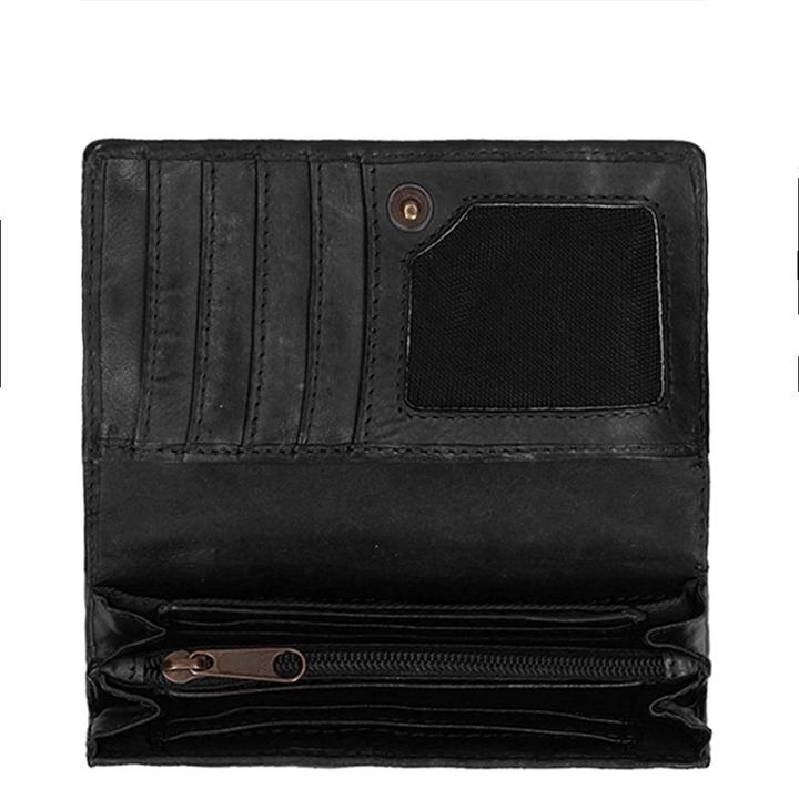 Daniel Ray Bear Design Cow Lavato Portemonnee Black