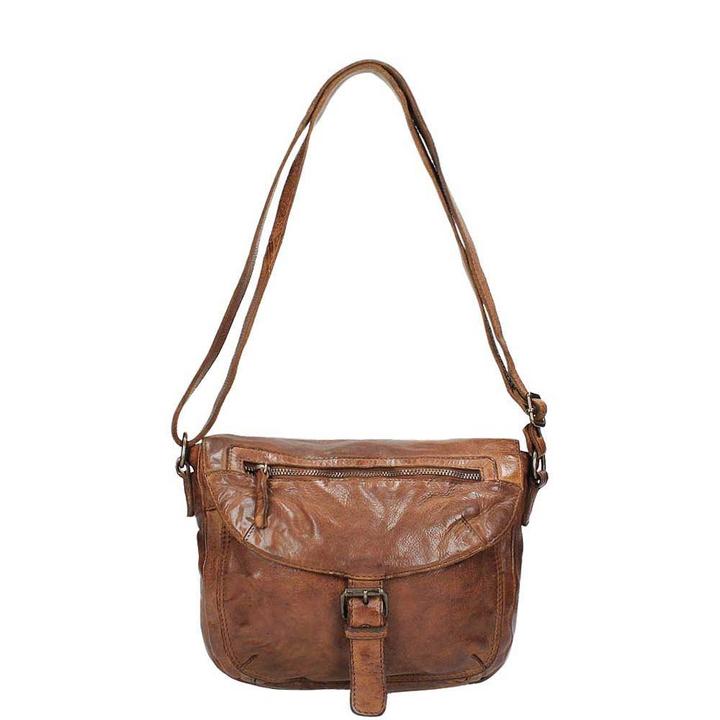 Daniel Ray Bear Design Cow Lavato Schoudertas Cognac