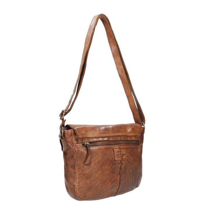 Daniel Ray Bear Design Cow Lavato Schoudertas Cognac