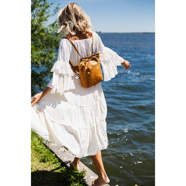 Daniel Ray Bear Design Cow Lavato Schoudertas Cognac