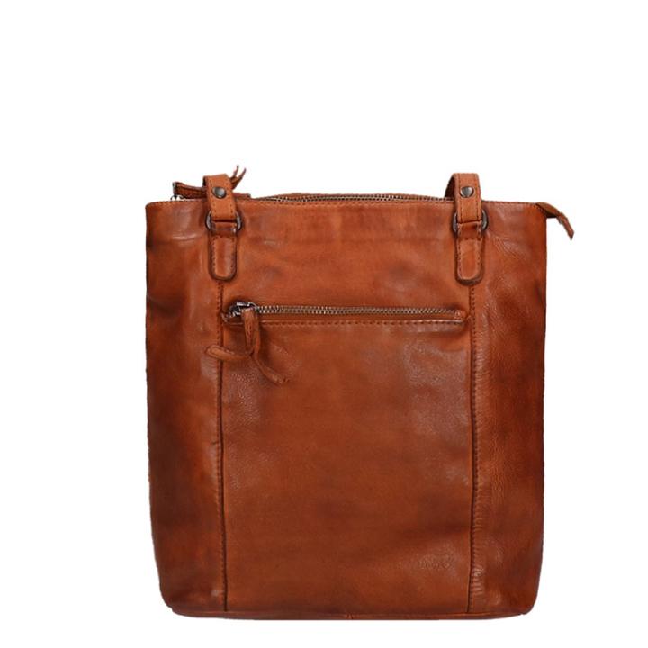 daniel ray Bear Design Cow Lavato Schoudertas cognac