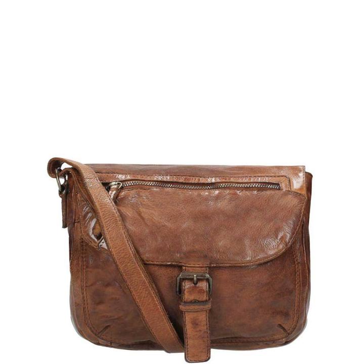 daniel ray Bear Design Cow Lavato Schoudertas cognac