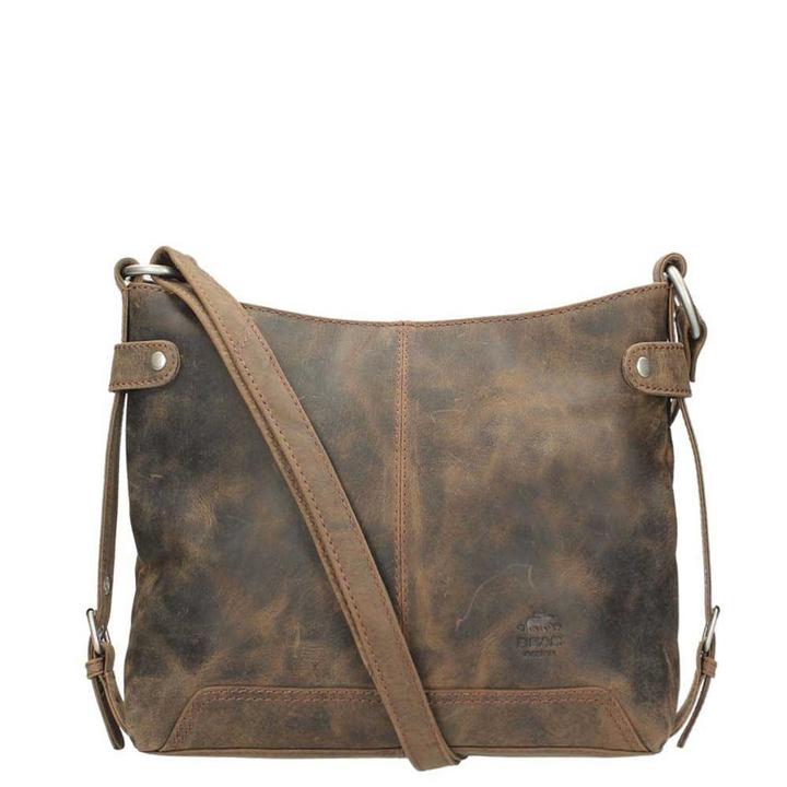 daniel ray Bear Design Dark Nature Schoudertas brown