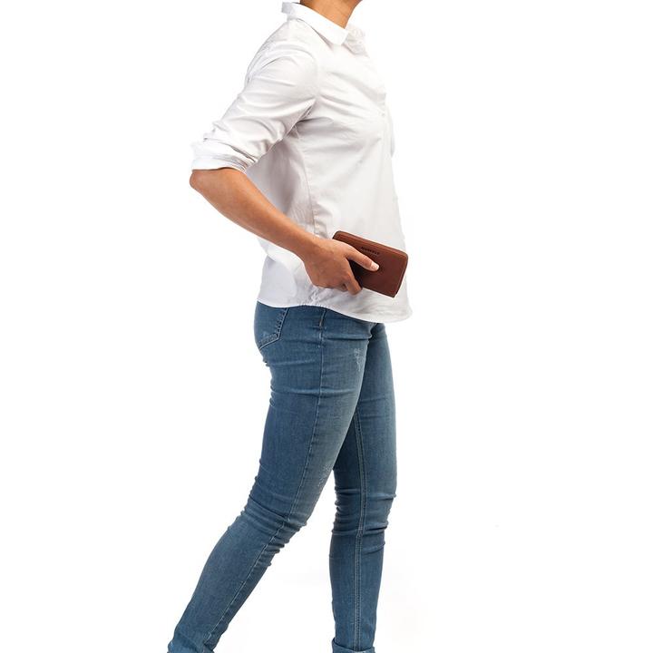 Daniel Ray Burkely Antique Avery Wallet M Back Zipper Cognac