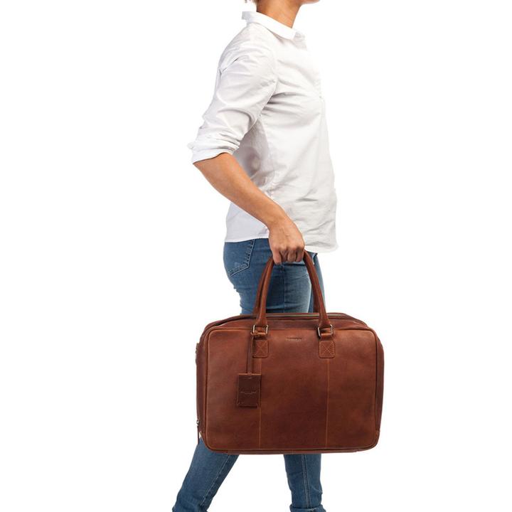 Daniel Ray Burkely Antique Avery Worker 15.6" Cognac