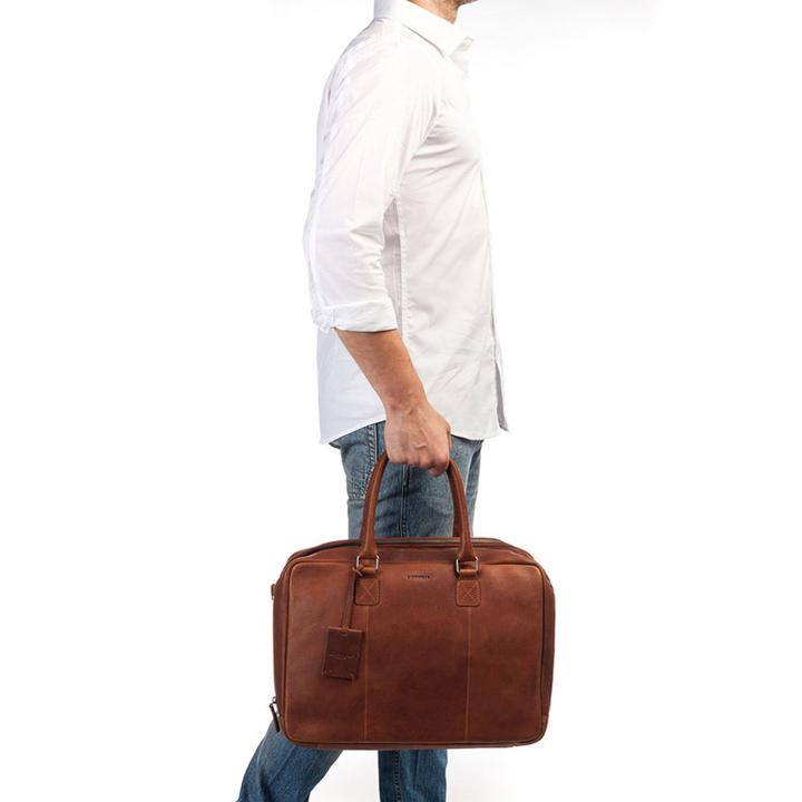 Daniel Ray Burkely Antique Avery Worker 15.6" Cognac