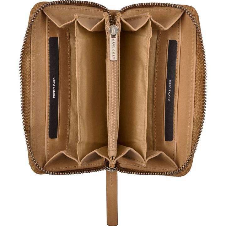 Daniel Ray Burkely Cool Colbie Medium Zip Around Wallet Natural Nude