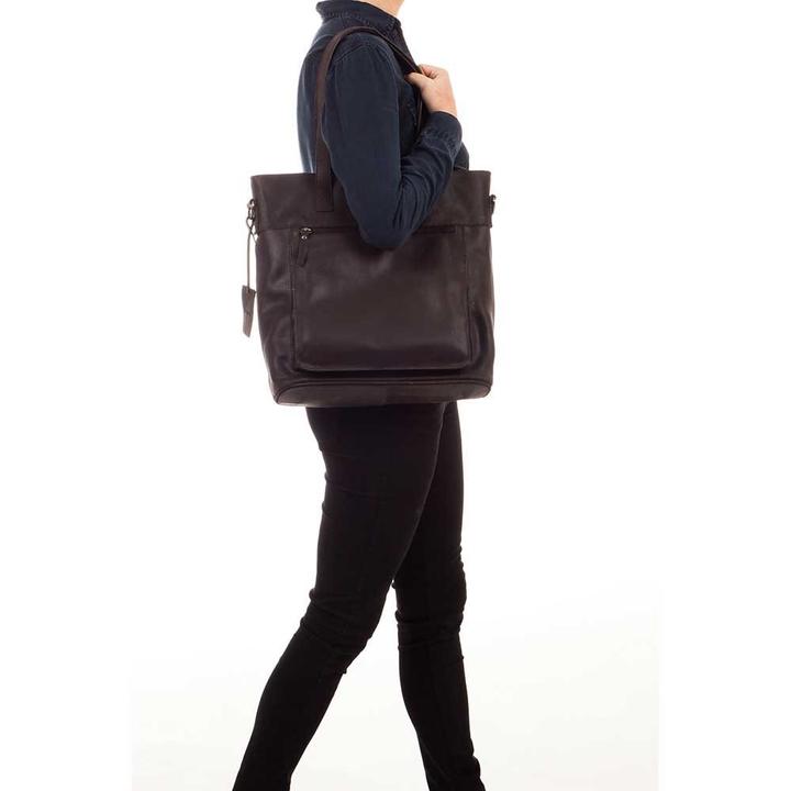 Daniel Ray Burkely Vintage Jade Laptopshopper 14" Cognac