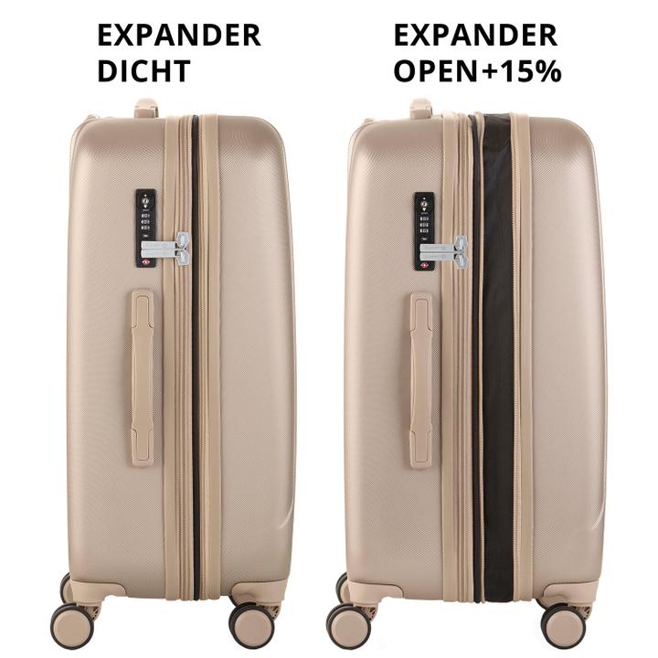 Daniel Ray CarryOn Skyhopper 4 Wiel Trolley 68 Expandable Champagne