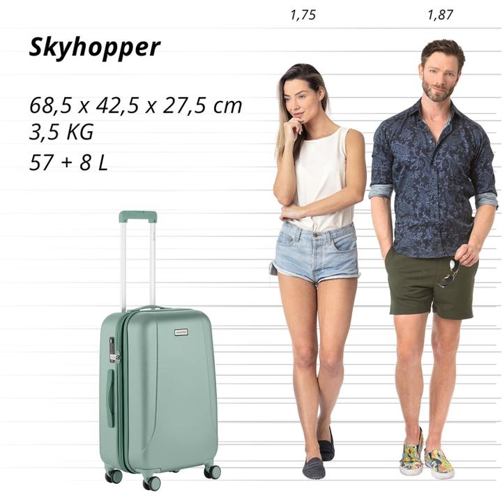 Daniel Ray CarryOn Skyhopper 4 Wiel Trolley 68 Expandable Olive
