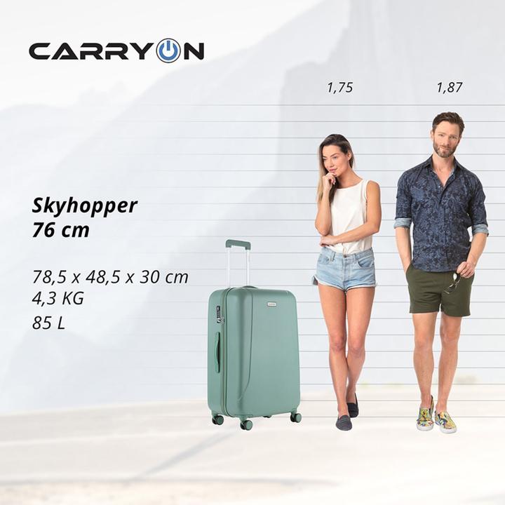 Daniel Ray CarryOn Skyhopper 4 Wiel Trolley 78 Olive