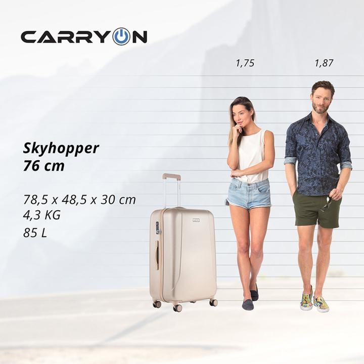 Daniel Ray CarryOn Skyhopper 78 Set Van 2 Champagne