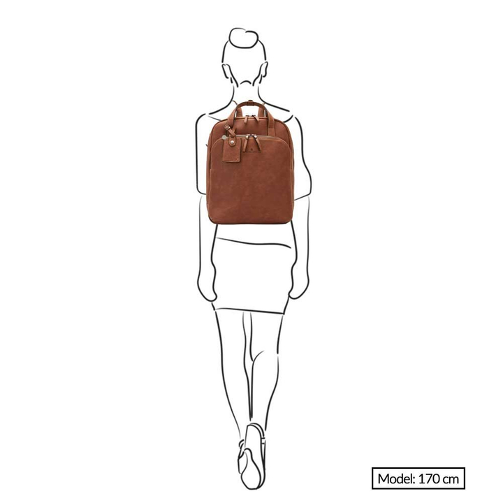 Daniel Ray Castelijn & Beerens Carisma Laptop Rugzak 15.6" + Tablet Cognac