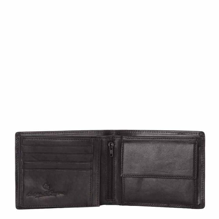Daniel Ray Castelijn & Beerens Gaucho Billfold Met Binnenrits Zwart
