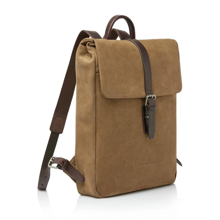 Daniel Ray Castelijn & Beerens Veneto Nubuck Laptop Backpack 15.6" Taupe