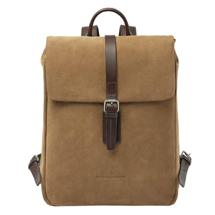daniel ray Castelijn & Beerens Veneto Nubuck Laptop Backpack 15.6" taupe
