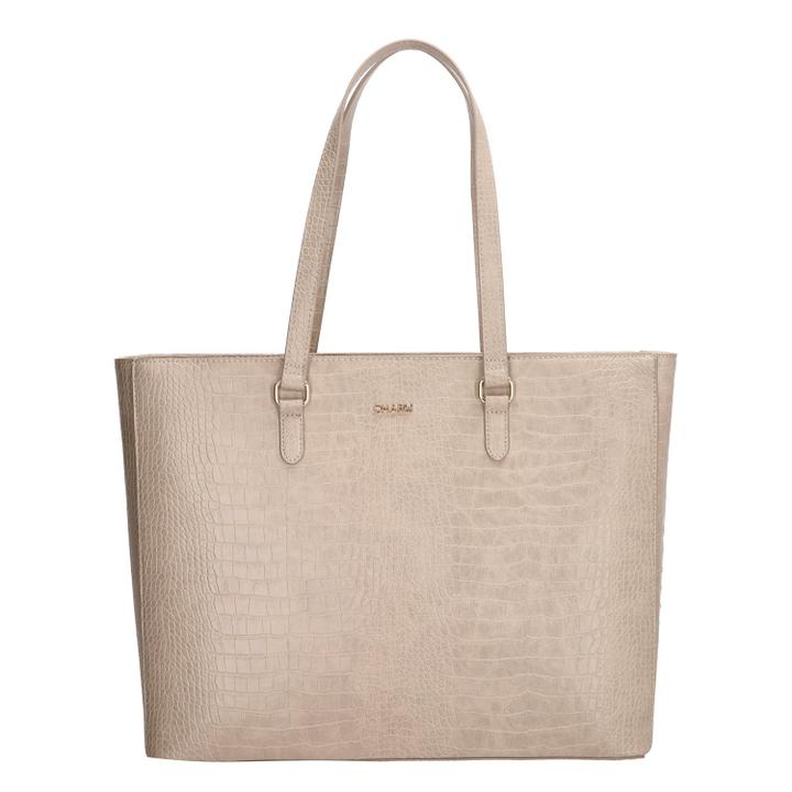 daniel ray Charm London Midwood Shopper 15.6 inch laptopvak light taupe