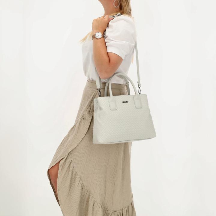 Daniel Ray Charm London Mirabello Handbag Lightgrey