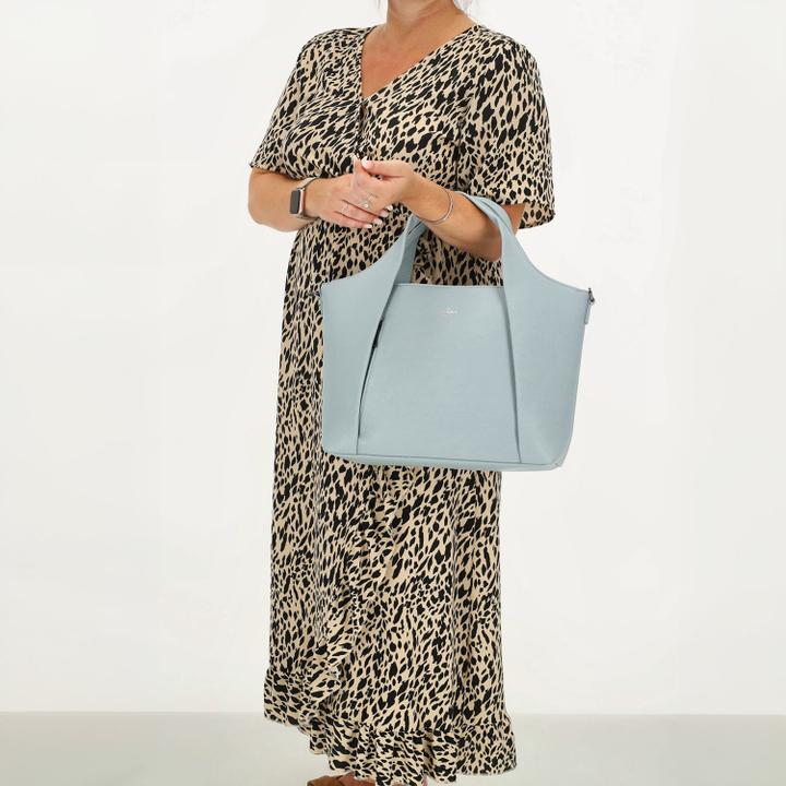 Daniel Ray Charm London Mulberry Street Handbag Lichtblauw