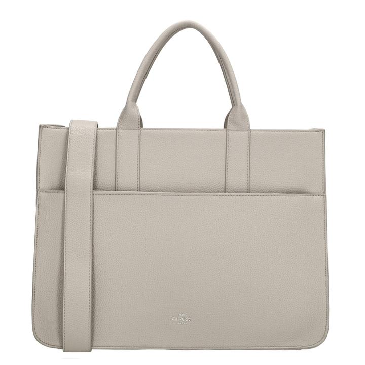 daniel ray Charm London Princeton Laptopbag lightgrey