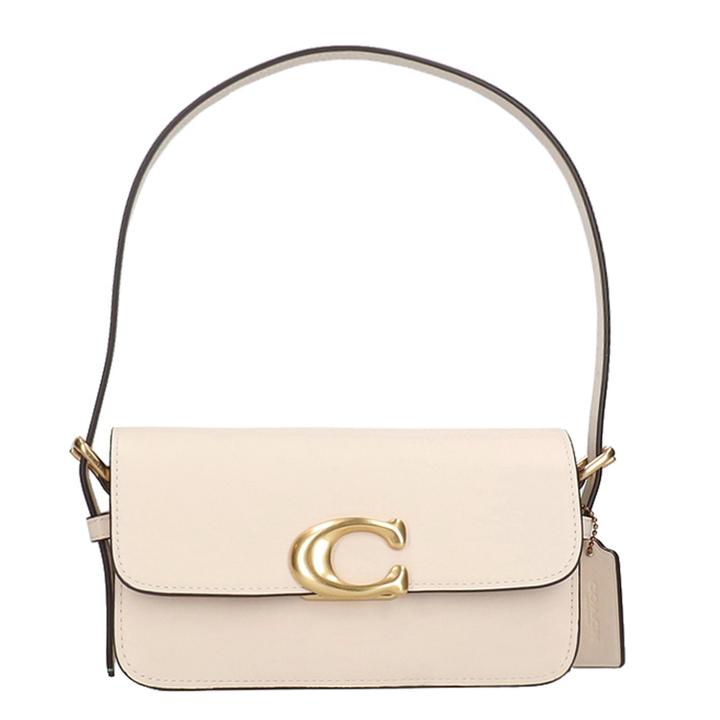 daniel ray Coach Refined Calf Leather Zoe Shoulder Bag chalk