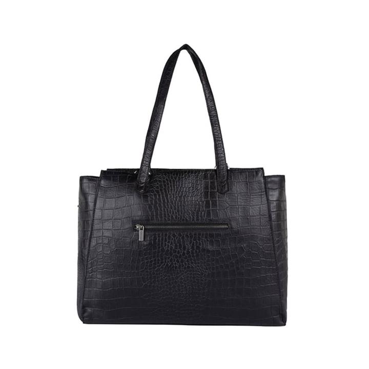Daniel Ray Cowboysbag Laptop Bag Babell 15.6 Inch Croco Black