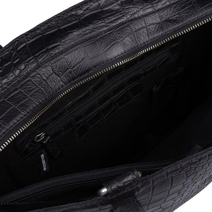 Daniel Ray Cowboysbag Laptop Bag Babell 15.6 Inch Croco Black