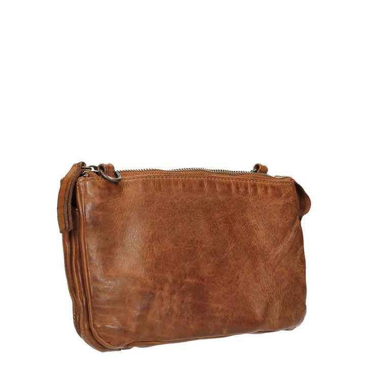 Daniel Ray Bear Design Cow Lavato Clutch Cognac