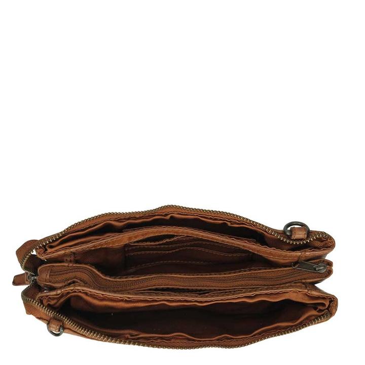 Daniel Ray Bear Design Cow Lavato Clutch Cognac