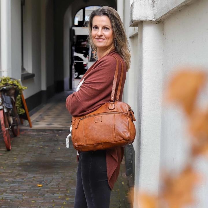 Daniel Ray Bear Design Lieke Schoudertas Cognac