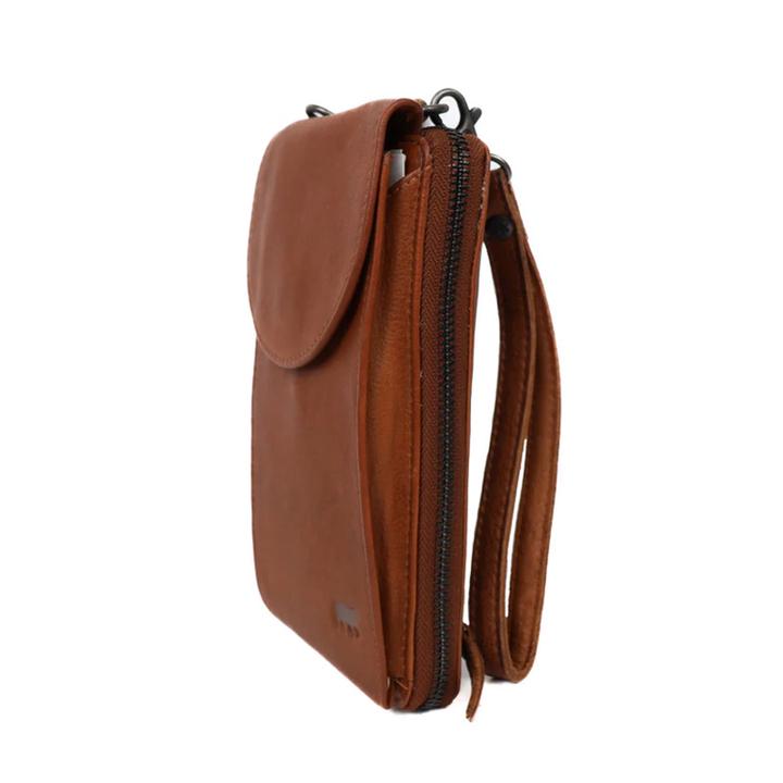 Daniel Ray Bear Design Patty Phonebag Cognac