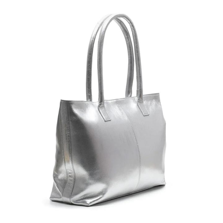 Daniel Ray Chabo Metallic Shopper Metallic Silver