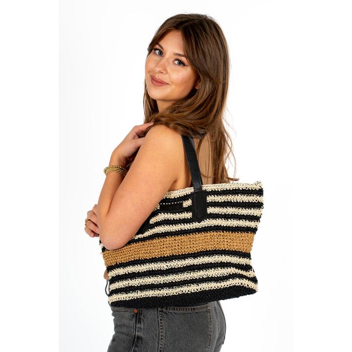 Daniel Ray Chabo Raffia Shopper Capri Multi