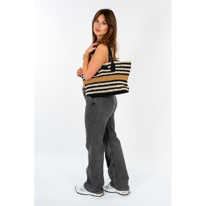 Daniel Ray Chabo Raffia Shopper Capri Multi