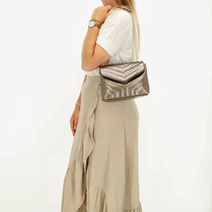 Daniel Ray Charm London Anna Shoulderbag Pewter