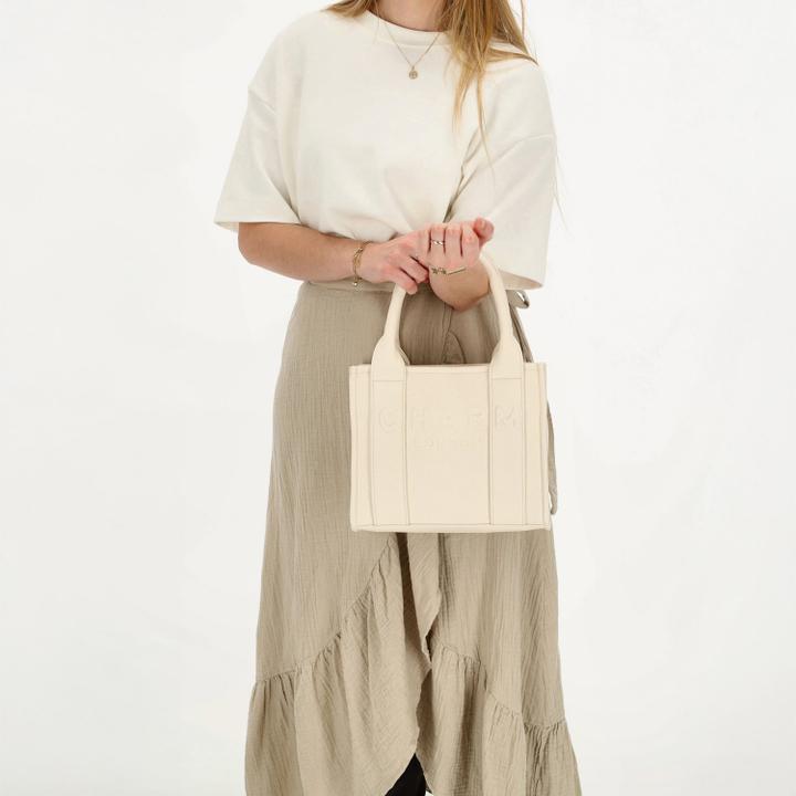 Daniel Ray Charm London Bond Handbag Broken White