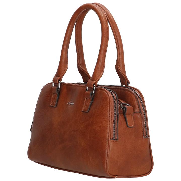 Daniel Ray Charm London Chelsea Handtas Cognac