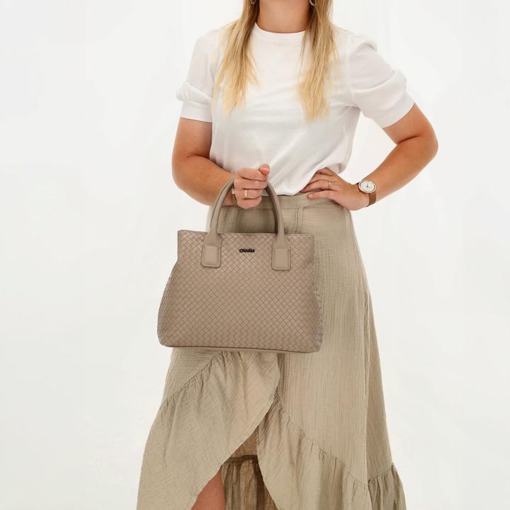 Daniel Ray Charm London Mirabello Handbag Taupe